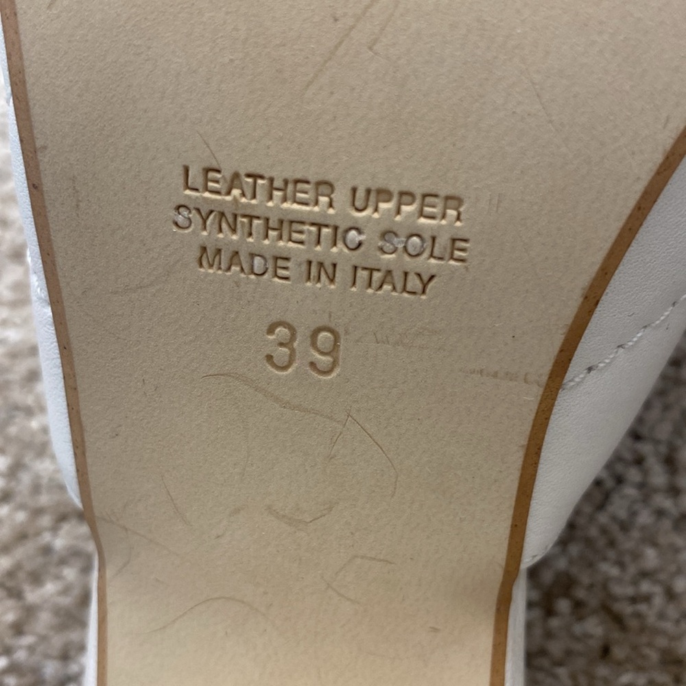 Genuine Leather Napoleoni Slip-On Square Heeled Sandals (Made in Italy) - Picture 10 of 12